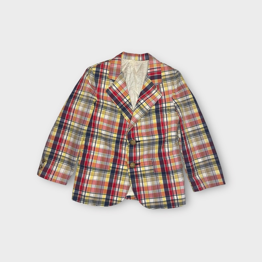 Disney Winnie The Pooh Vintage Plaid Blazer Jacket